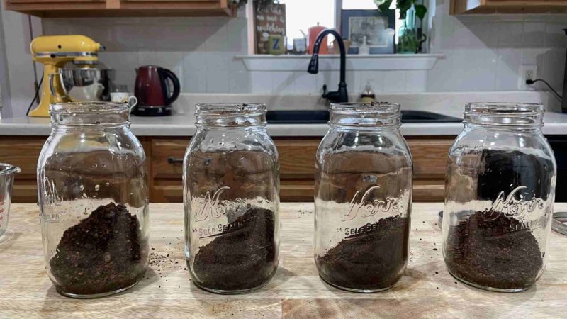 Brewing cold brew coffee in milk prep