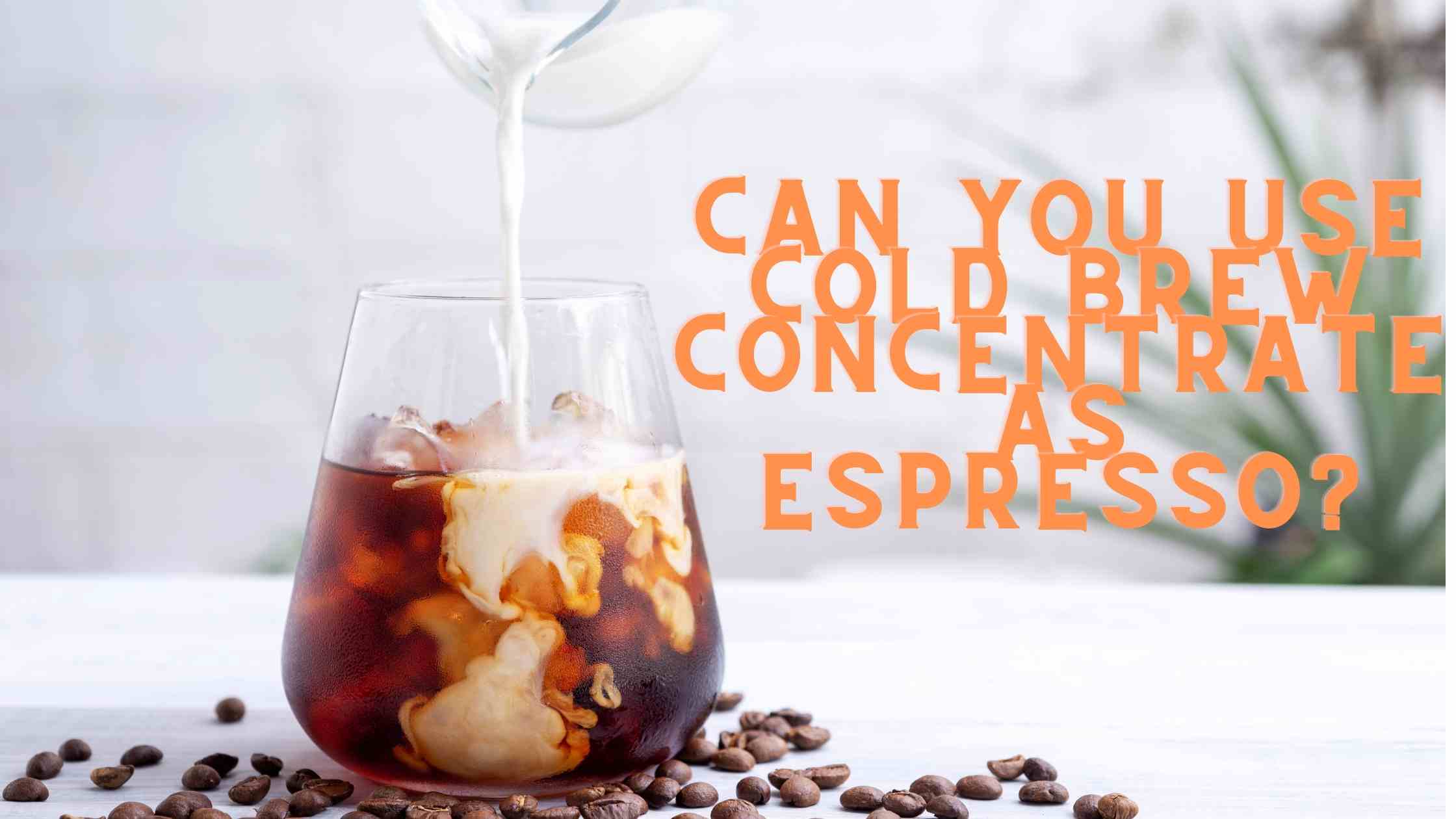 Can Cold Brew Concentrate Be Used As Espresso? Jolly Roast